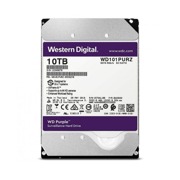 HDD 10TB WD Purple (Online 3Y) 24T