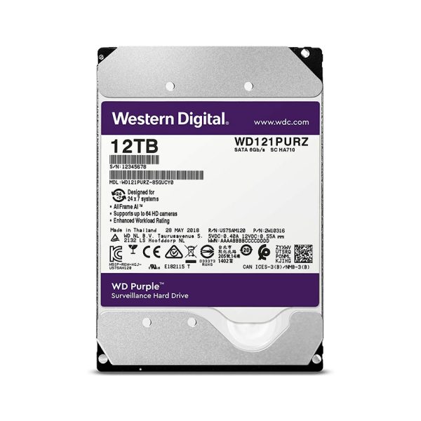 HDD 12TB WD Purple (Online 3Y) 24T