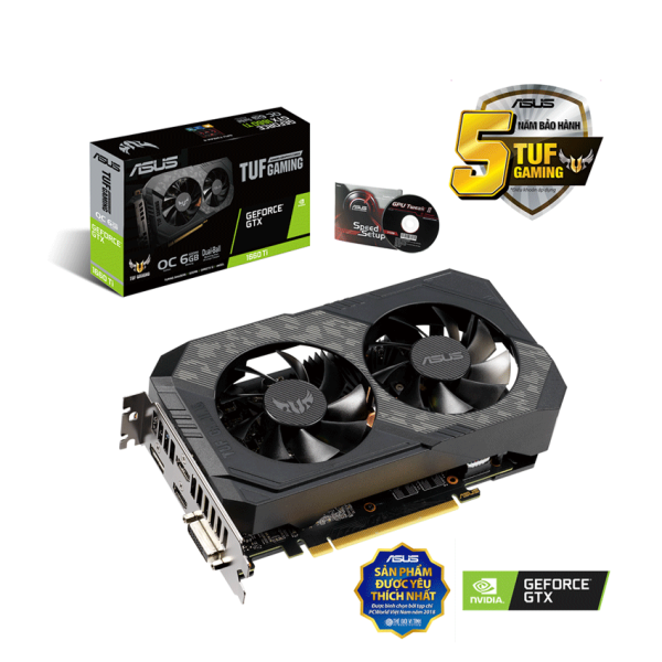 VGA Asus TUF GTX1660TI-O6G-EVO-Gaming